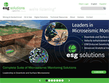Tablet Screenshot of esgsolutions.com